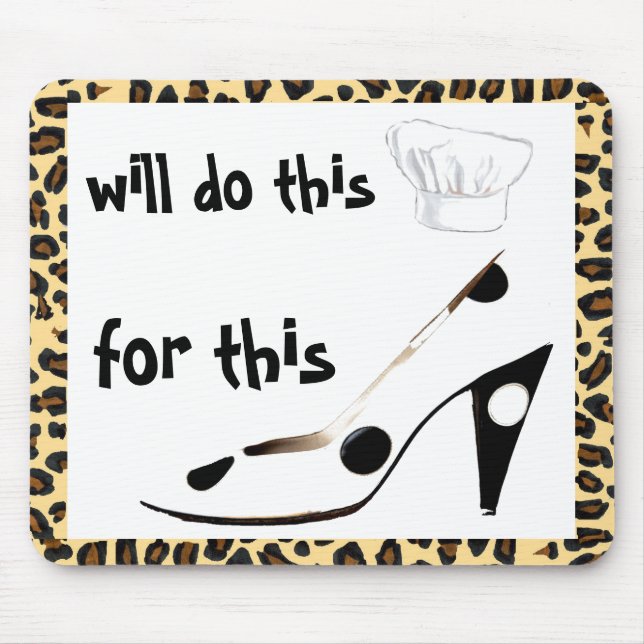 Tapis De Souris Faites-le - fera cuire pour des chaussures (Devant)