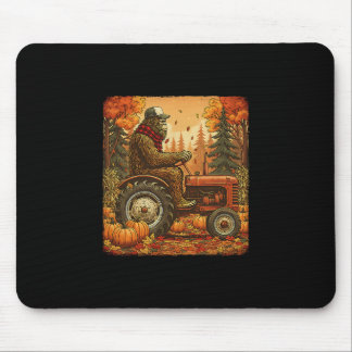 Tapis De Souris Fall Bigfoot Sasquatch Thanksgiving Autumn Farmer 