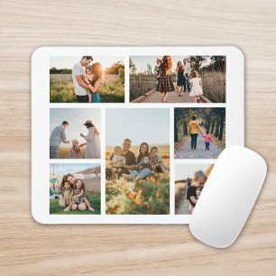 Tapis De Souris Famille de collage photo personnalisée moderne per