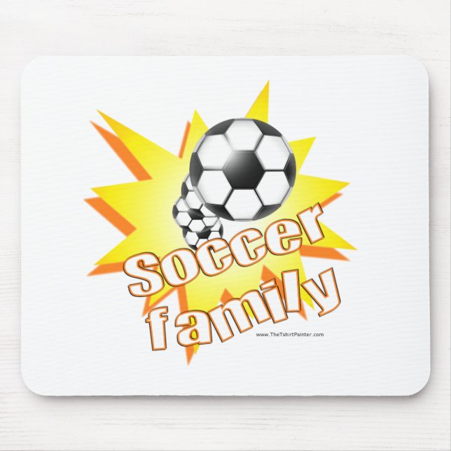 Tapis De Souris Famille de foot (Devant)