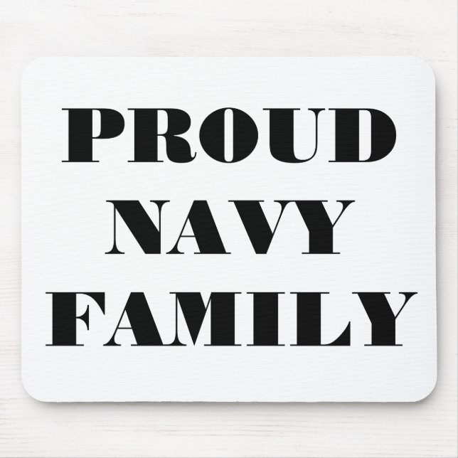 Tapis De Souris Famille de la Marine Mousepad (Devant)