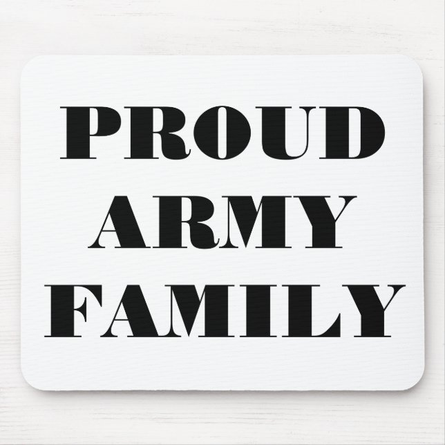 Tapis De Souris Famille de l'armée de Mousepad (Devant)