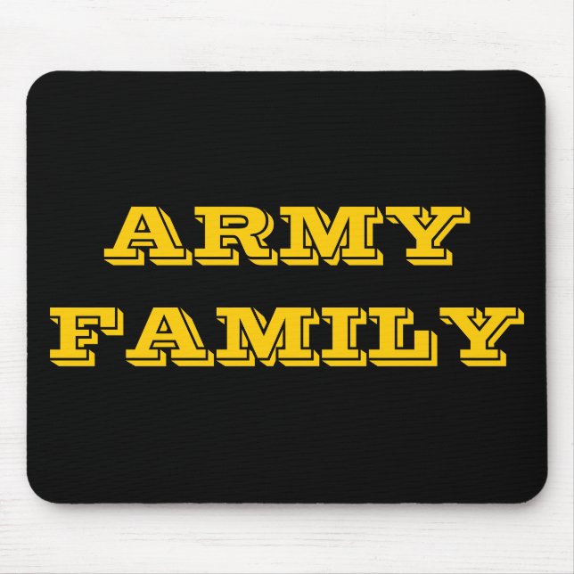Tapis De Souris Famille de l'armée de Mousepad (Devant)