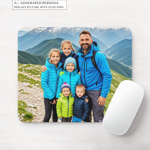 Tapis De Souris Famille de photo personnalisée 1