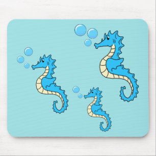 Tapis De Souris Famille d'hippocampe