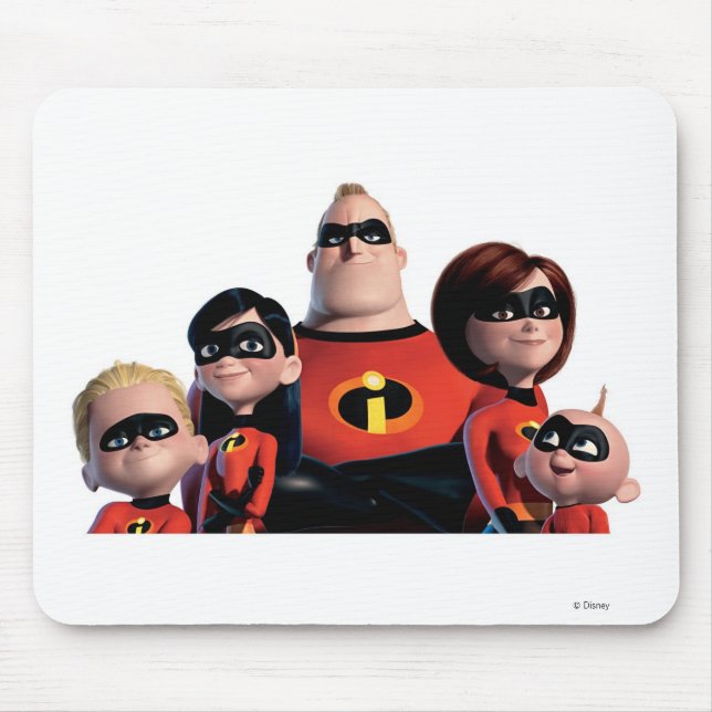 Tapis De Souris Famille Disney Incredibles (Devant)