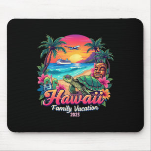 Tapis De Souris Famille Hawaii été jumelé Voyage Vacation 2025 V