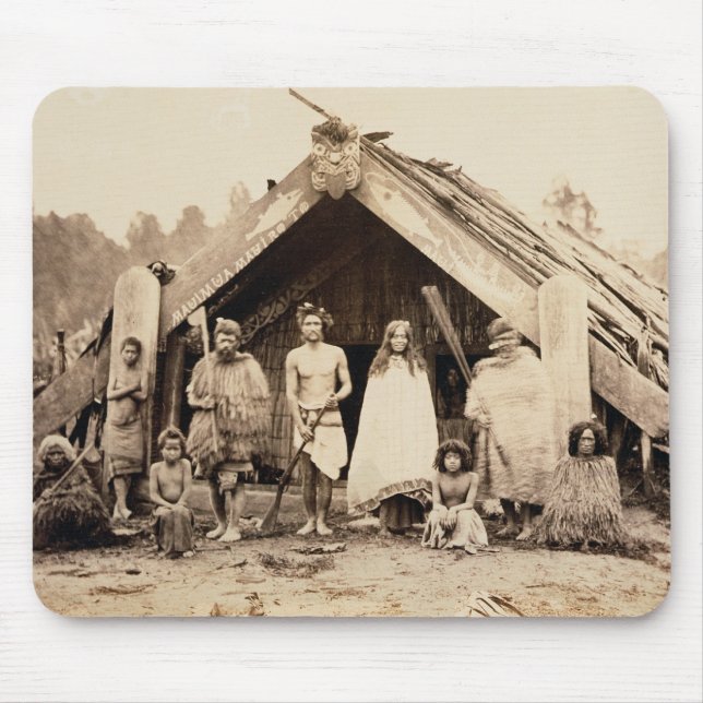 Tapis De Souris Famille maorie, Nouvelle Zélande, c.1880s (copie (Devant)