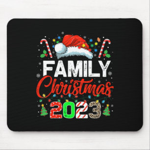 Tapis De Souris Famille Noël 2023 Equipe Correspondante Père Noël