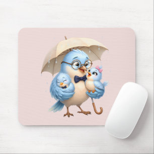 Tapis de souris Famille Oiseau Père
