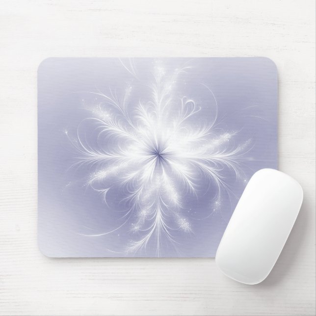 Tapis De Souris Fancy Factal Snowflake (Avec souris)
