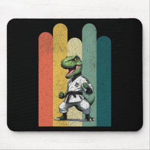 Tapis De Souris Fans de dinosaures Karaté fierté courage force bra