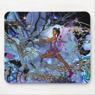 Tapis de souris Fantaisie Art Fée Violette