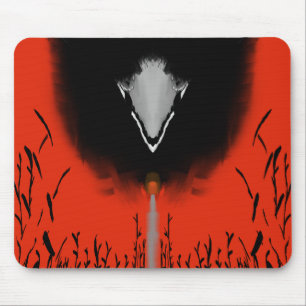 Tapis De Souris Fantaisie d'anime sombre Corbeau et Art démoniaque