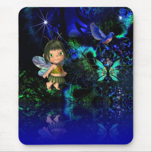 Tapis de souris Fantastique Art Étoile Ange Fille