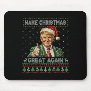Tapis De Souris Fantastique Chemise De Noël Trump Rendre Noël Géni