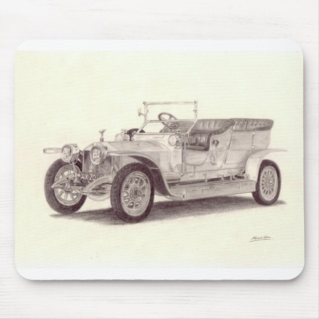 Tapis De Souris Fantôme argenté de Rolls Royce (Devant)