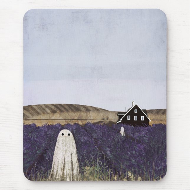 Tapis De Souris Fantôme de lavande (Devant)