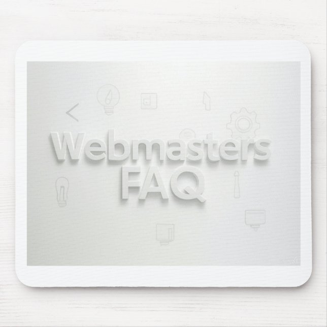 Tapis De Souris FAQ Webmasters (Devant)