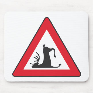 Tapis De Souris Faune de trébuchement (panneau routier de cerfs