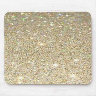 Tapis De Souris Faux gold Glitter Mousepad, Glitter Look