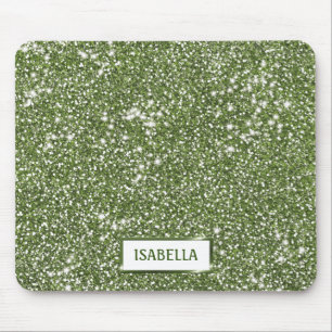 Tapis De Souris Faux Green Parties scintillant Texture Look Avec N