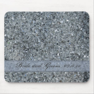 Tapis De Souris Faux Sparkle Mariage