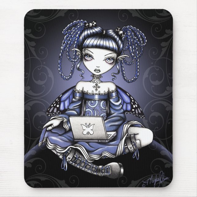 Tapis De Souris Fée bleue Mousepad de dessus de laboratoire de (Devant)