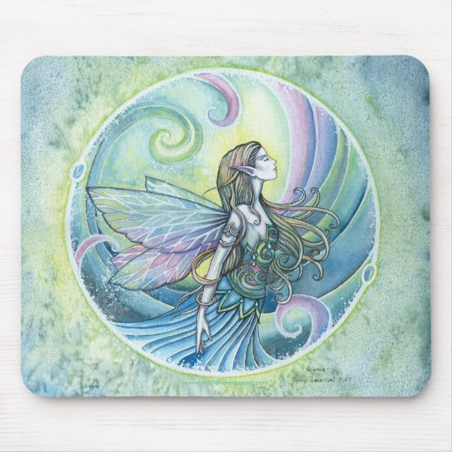 Tapis De Souris Fée d'eau Mousepad par Molly Harrison (Devant)
