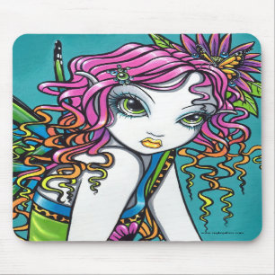 Tapis De Souris Fée en cristal Mousepad d'arc-en-ciel de sucrerie