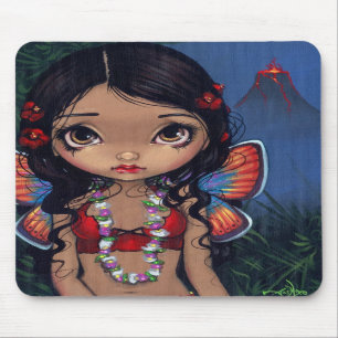 Tapis De Souris "Fée hawaïenne" Mousepad de volcan
