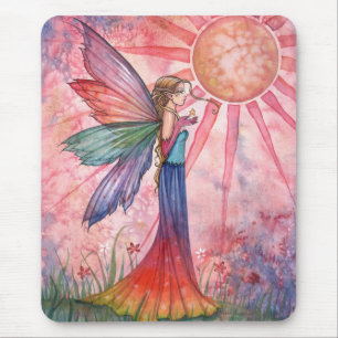 Tapis de souris Fée Soleil et Arc-en-ciel