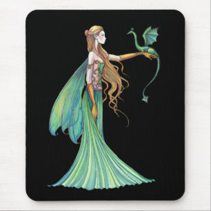 Tapis De Souris Fée verte de discipline Dragon par Molly Harrison