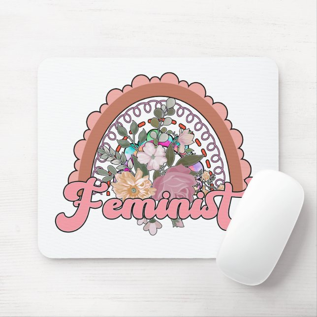 Tapis De Souris Feministe Mousepad (Avec souris)