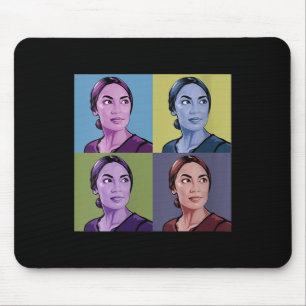 Tapis De Souris Femme Aoc Alexandria Ocasio-cortez First Femme P