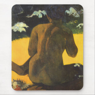 Tapis De Souris Femme au bord de la mer par Paul Gauguin, Beaux-ar