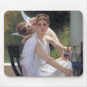 Tapis De Souris Femme avec Cupidon, Bouguereau