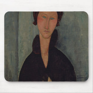 Tapis De Souris Femme avec les yeux bleus, c.1918
