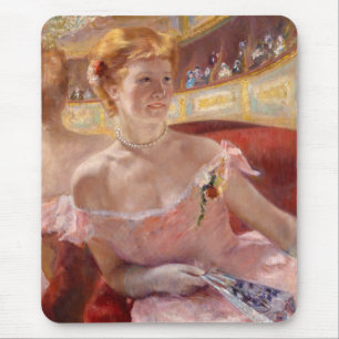 Tapis De Souris Femme avec un collier de perles (par Mary Cassatt)