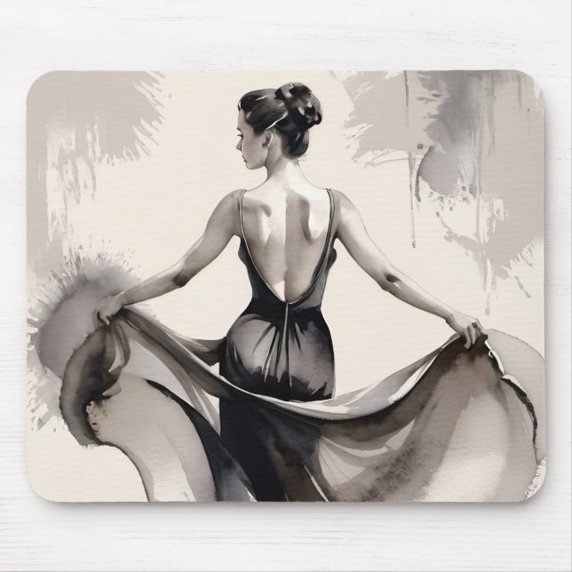 Tapis De Souris Femme dans l'art vestimentaire (Devant)