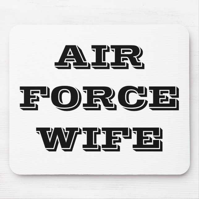 Tapis de souris Femme de l'Air Force (Devant)