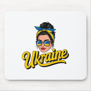 Tapis De Souris Femme de style rétro ukrainien Graphisme Fierté cu