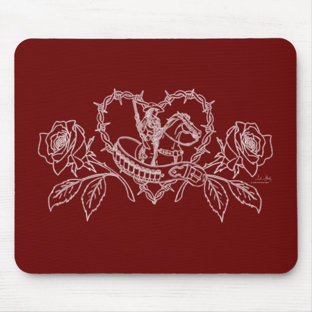 Tapis De Souris Femme du Mousepad occidental (Devant)