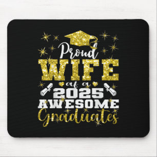 Tapis De Souris Femme extrêmement fière du diplômé senior de 2025