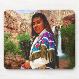 Tapis De Souris Femme indienne 1 Mousepad