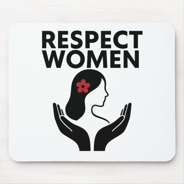 Tapis De Souris femme respectueuse (Devant)