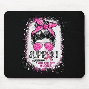 Tapis De Souris Femme Soutien Squad Messy Bun Pink Warrior