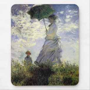 Tapis De Souris Femmes avec parasol ~ Madame Monet avec son fils