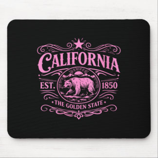 Tapis De Souris Femmes Californie 1850 Ours Vintage Socal Norcal