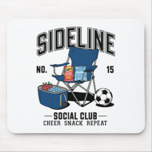 Tapis De Souris Femmes en marge du club social Footballeuse Maman 